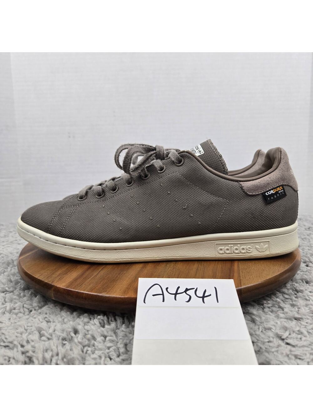 Adidas Mens 13 Stan Smith Cordura Simple Brown Taupe Daily Athletic Sneaker